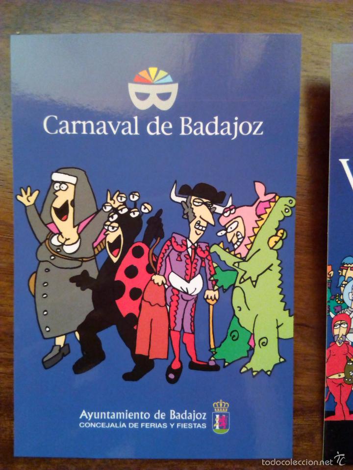 Postales: Lote de 4 Postales Carnaval de Badajoz. - Foto 2