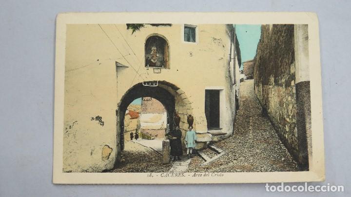 Postales: POSTAL ARCO DEL CRISTO. CACERES - Foto 1