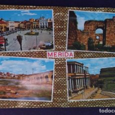 Postales: POSTAL DE MERIDA (BADAJOZ). N°53 CUATRO VISTAS. ARRIBAS. AÑOS 60.. Lote 62285160