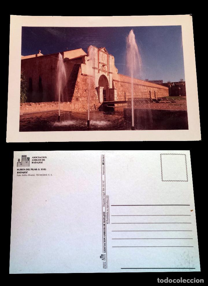 Postales: BADAJOZ - PUERTA DEL PILAR - postcard - Foto 1