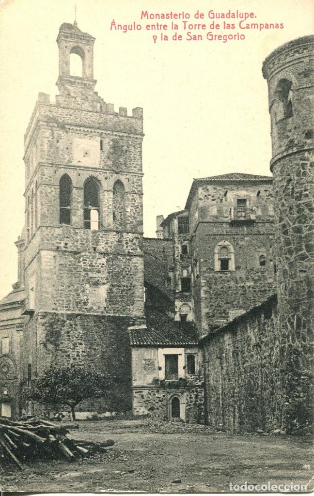 Postales: GUADALUPE-MONASTERIO-TORRE DE LAS CAMPANAS.- THOMAS - Foto 1