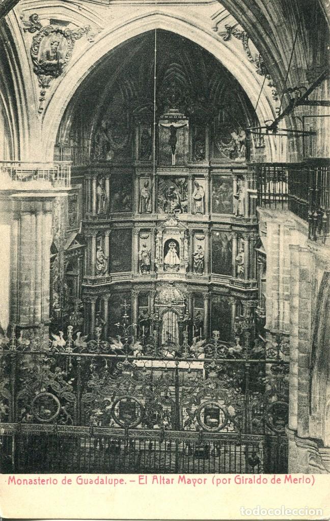 Postales: GUADALUPE-MONASTERIO-EL ALTAR MAYOR - THOMAS - Foto 1