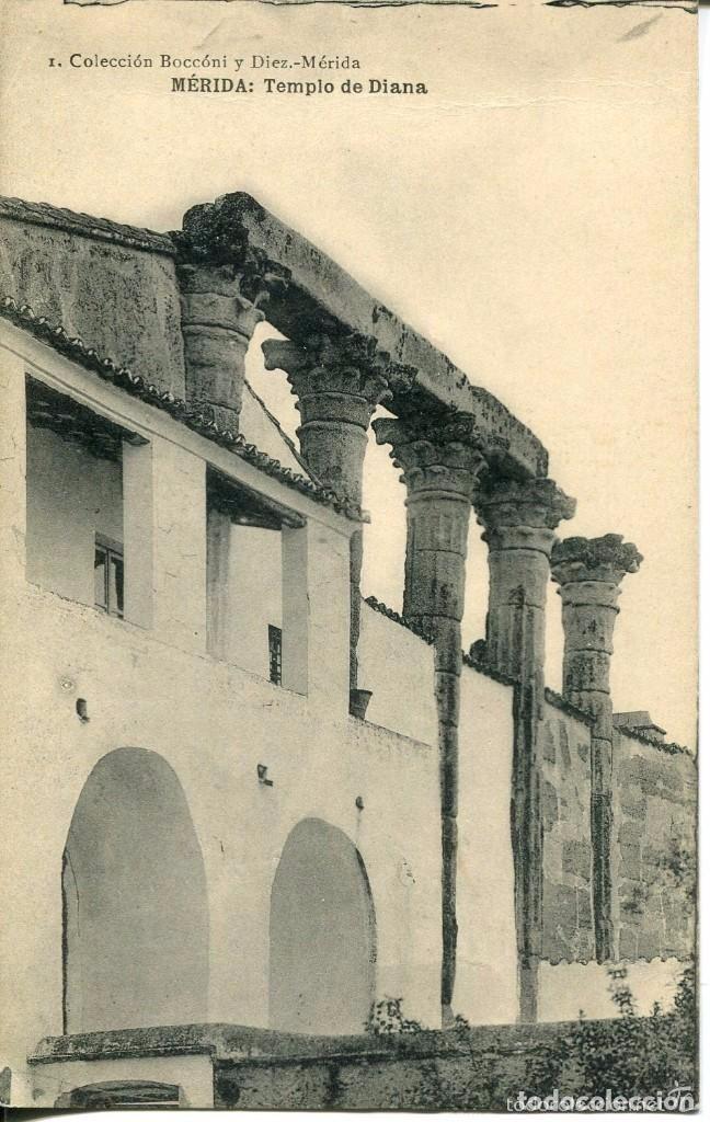Postales: M&Eacute;RIDA-TEMPLO DE DIANA-BOCCONI-N&ordm; 1 - Foto 1