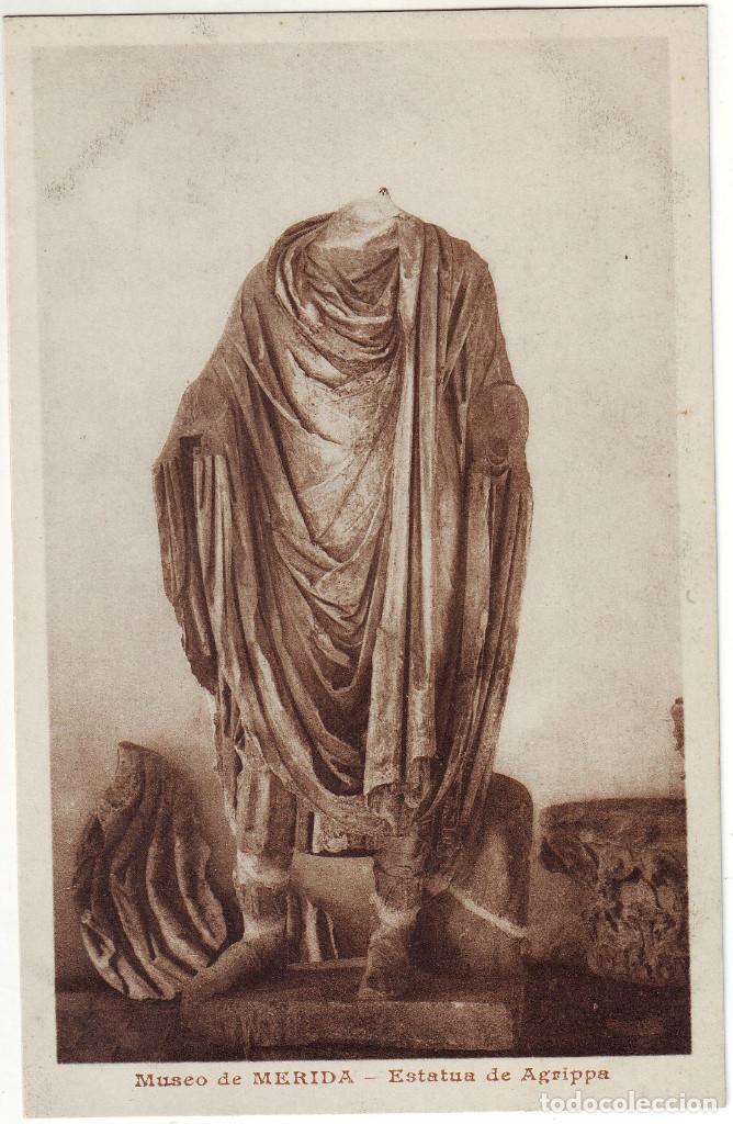 Postales: PB-221  M&Eacute;RIDA - ESTATUA DE AGRIPPA - Foto 1