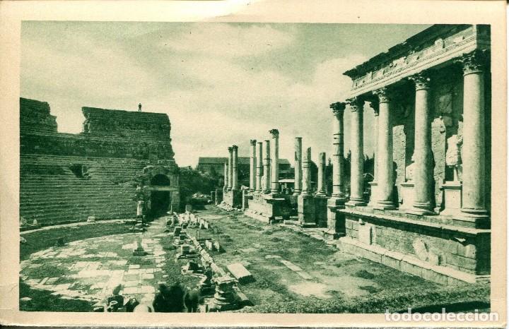 Postales: M&Eacute;RIDA-TEATRO ROMANO CON SU COLUMNATA- HAUSER N&ordm; 1 - Foto 1