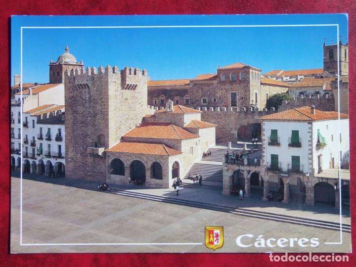 Postales: CARECES - PLAZA MAYOR - TORRE DE BUJACO - EDIFICIO &Aacute;RABE. - Foto 1