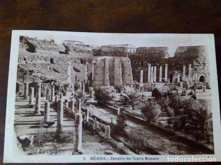 Postales: M&eacute;rida. Peristilo del Teatro Romano. Sin editor. - Foto 1