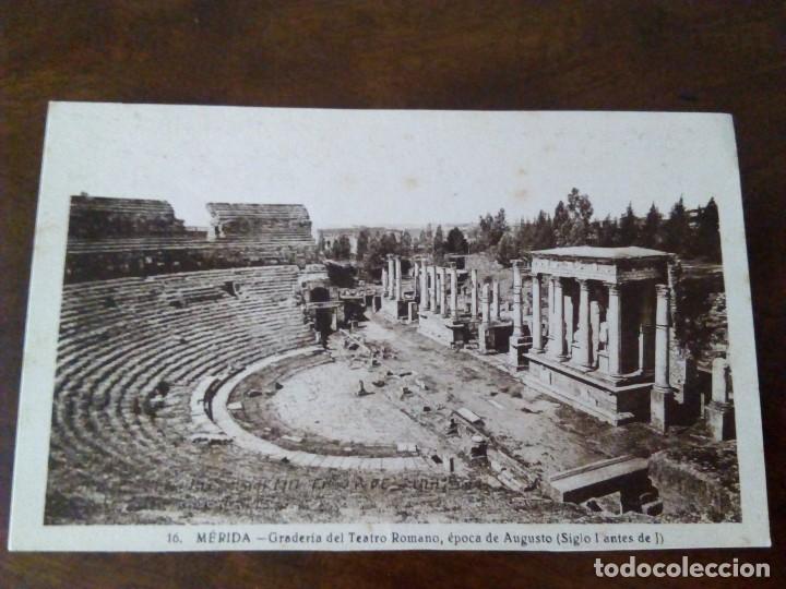 Postales: M&eacute;rida. Grader&iacute;a del Teatro Romano...Sin Editor. - Foto 1