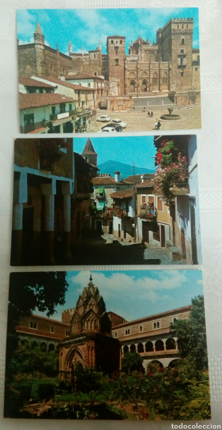 Postales: 3 POSTALES GUADALUPE (C&Aacute;CERES) SIN CIRCULAR - Foto 1