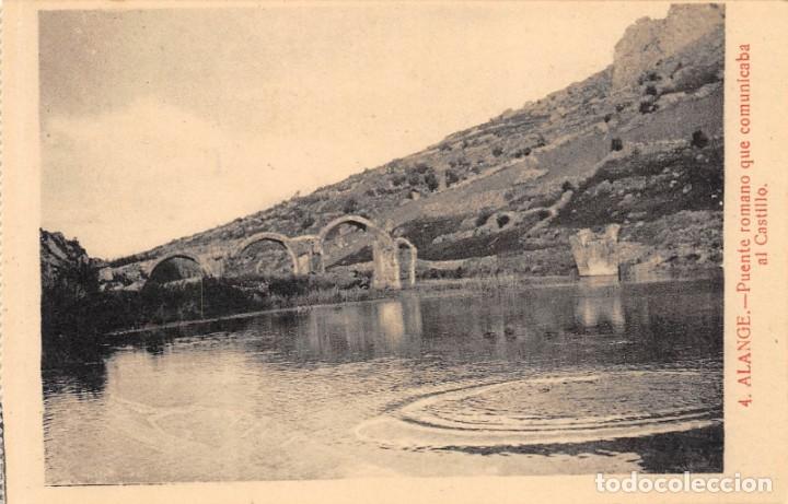 Postales: ALANGE.- PUENTE ROMANO QUE COMUNICABA AL CASTILLO - Foto 1