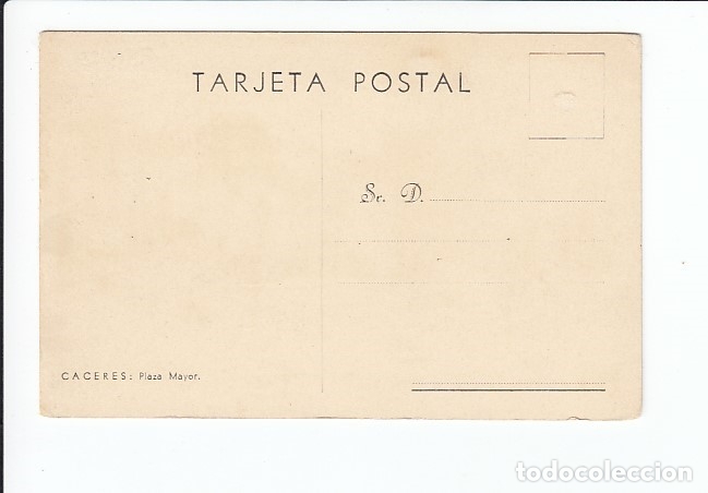 Postales: C&Aacute;CERES.- PLAZA MAYOR - Foto 2