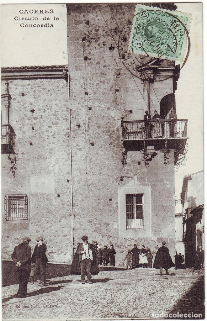 Postales: PC-210  C&Aacute;CERES . C&Iacute;RCULO DE LA CONCORDIA - Foto 1