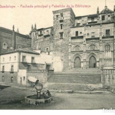 Postales: GUADALUPE-MONASTERIO-FACHADA PRINCIPAL Y PABELLÓN DE LA BIBLIOTECA-THOMAS 2895