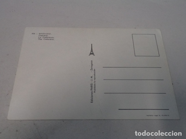 Postales: BADAJOZ - POSTAL BADAJOZ - CATEDRAL - Foto 2