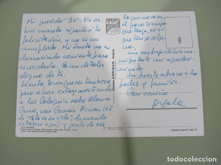 Postales: Caceres - Palacio de las Veletas - Escrita - Foto 2