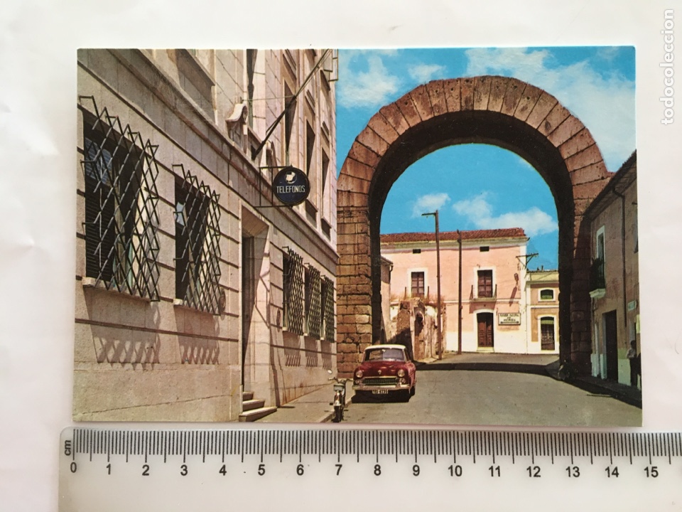 Postales: POSTAL. M&Eacute;RIDA. BADAJOZ. ARCO DE TRAJANO. - Foto 1