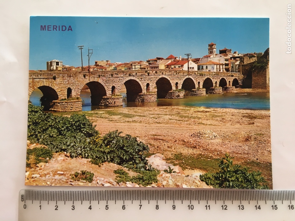 Postales: POSTAL. M&Eacute;RIDA. PUENTE ROMANO. EDICIONES ARRIBAS. - Foto 1