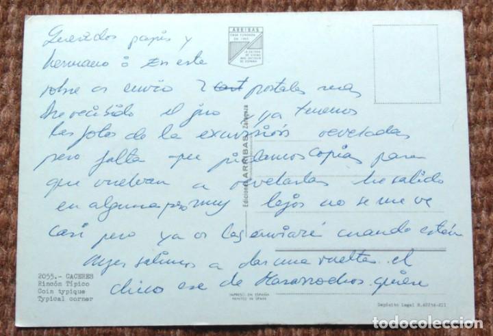 Postales: CACERES - RINCON TIPICO - Foto 2