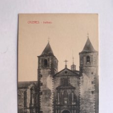 Postales: CÁCERES POSTAL ANIMADA. INSTITUTO, EDICIÓN VIUDA DE MANUEL CILLEROS (H.1930?) S/C