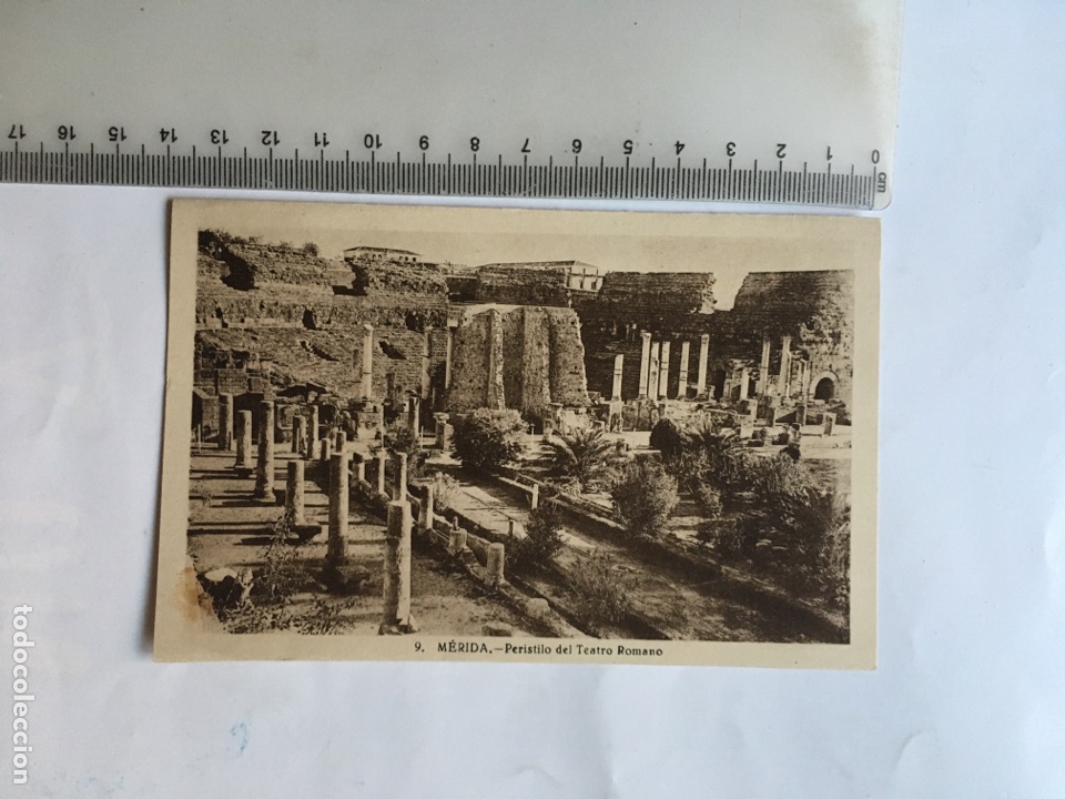 Postales: POSTAL. M&Eacute;RIDA. PERISTILO DEL TEATRO ROMANO. - Foto 1