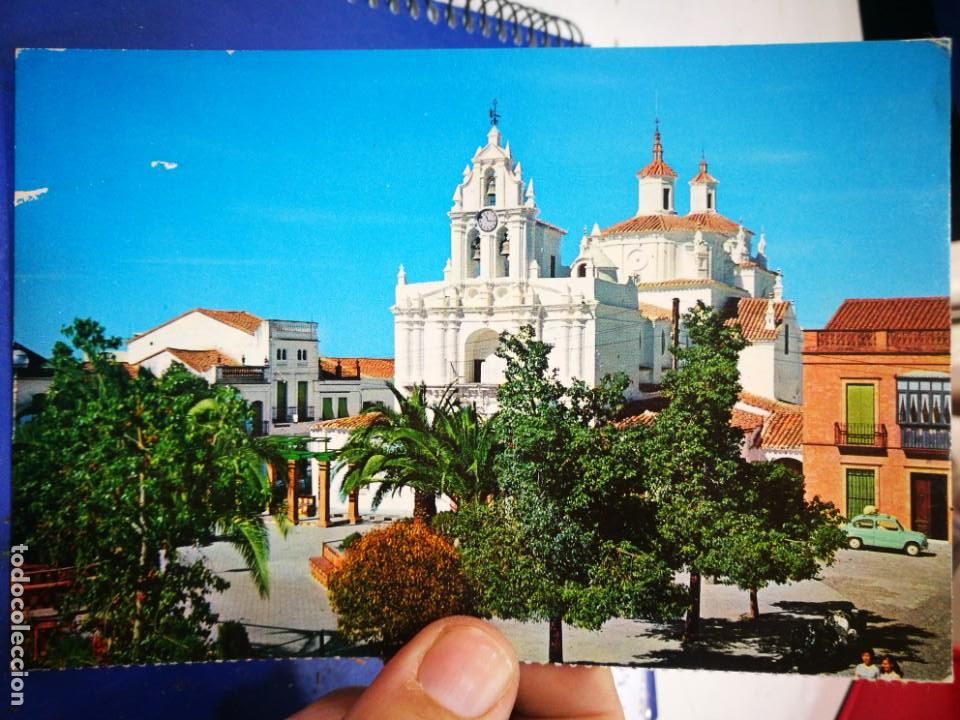 Postales: Postal Azuaga Badajoz Iglesia Cristo Humilladero FARDI pel&iacute;n raspada y esquinas pel&iacute;n tocadas