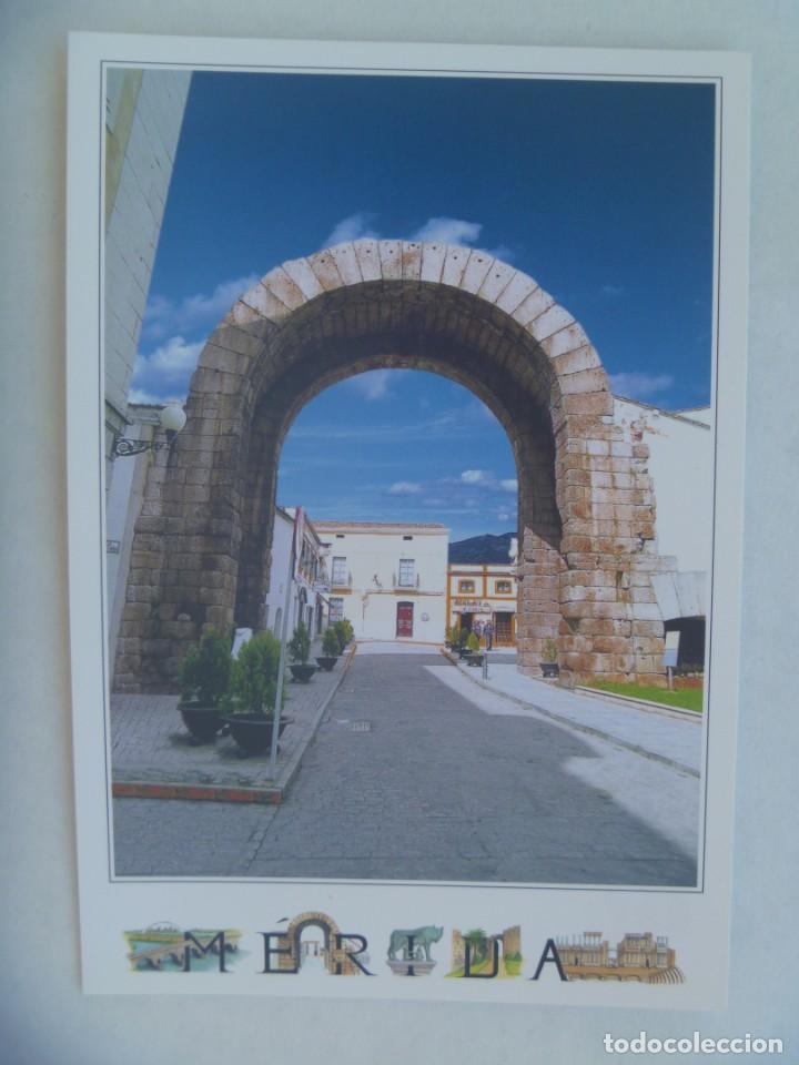 Postales: POSTAL DE MERIDA ( BADAJOZ ): ARCO DE TRAJANO - Foto 1