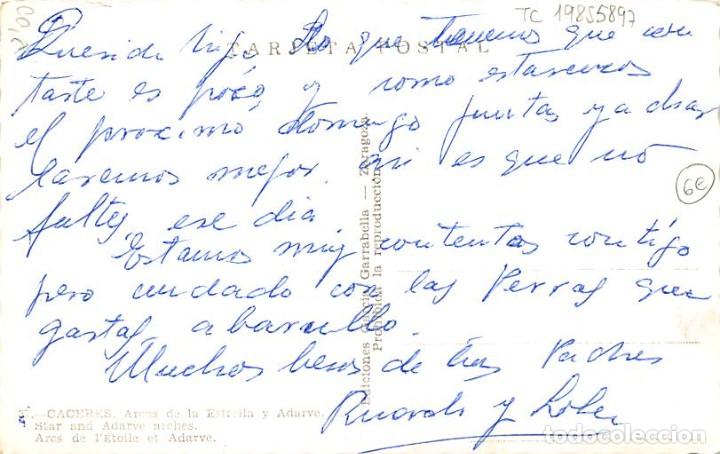 Postales: C&Aacute;CERES.- ARCOS DE LA ESTRELLA Y  ADARVE. - Foto 2