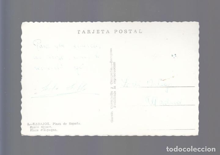 Postales: BADAJOZ.- PLAZA DE ESPA&Ntilde;A - Foto 2