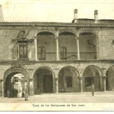 Postales: TRUJILLO-CASA DE LOS MARQUESES DE SAN JUAN-FOTOGRÁFICA PEÑA- AÑO 1950. Lote 264224536