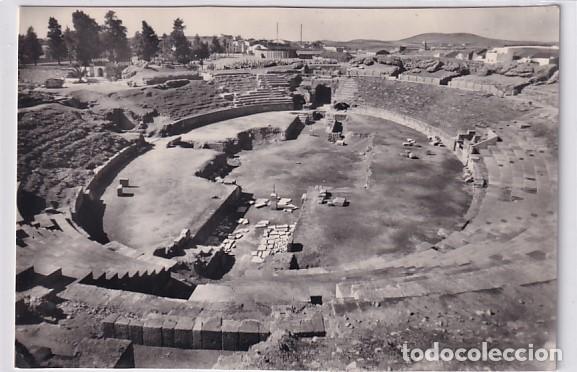Postales: 9 M&eacute;rida. Anfiteatro Romano. Heliotipia Art&iacute;stica espa&ntilde;ola. Sin circular. - Foto 1