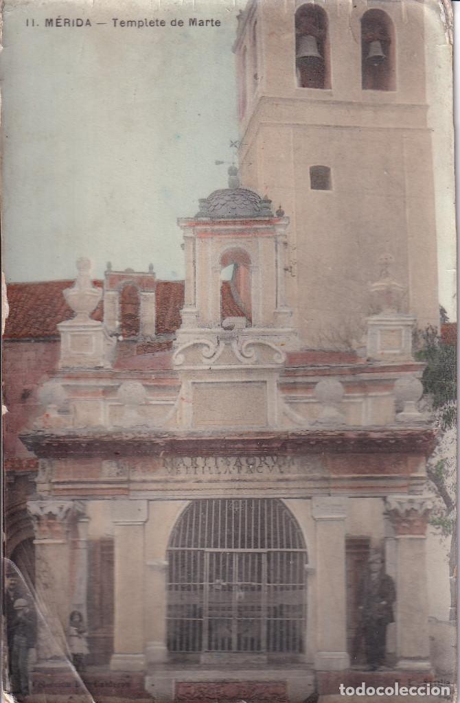 Postales: BADAJOZ - MERIDA - TEMPLETE DE MARTE - Foto 1