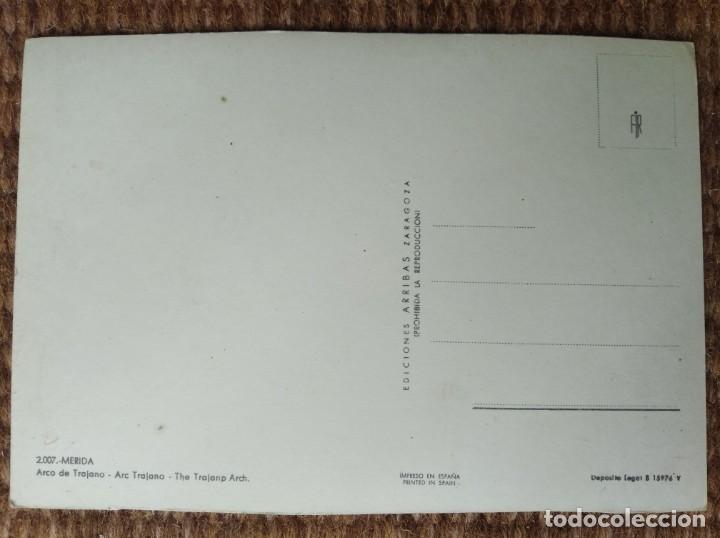 Postales: MERIDA- ARCO DE TRAJANO - ARRIBAS - Foto 2
