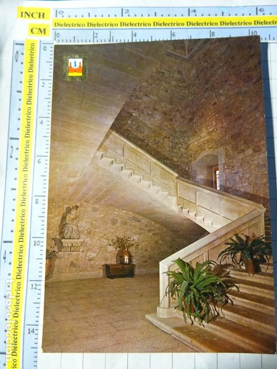 Postkarten: POSTAL DE C&Aacute;CERES. A&Ntilde;O 1969. TRUJILLO MONJAS JER&Oacute;NIMAS PALACIO DE SAN CARLOS 4 ESCUDO ORO. 1624