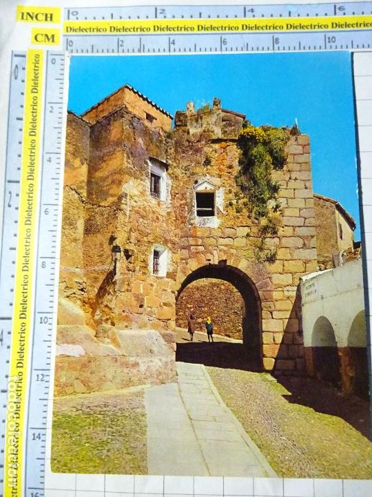 Postkarten: POSTAL DE C&Aacute;CERES. A&Ntilde;O 1962. PUENTE ROMANO DEL ARCO DE CRISTO 2001 ARRIBAS. 1629