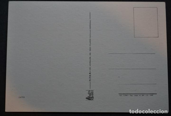 Postales: Zafra, postal sin circular del a&ntilde;o 1968 - Foto 2
