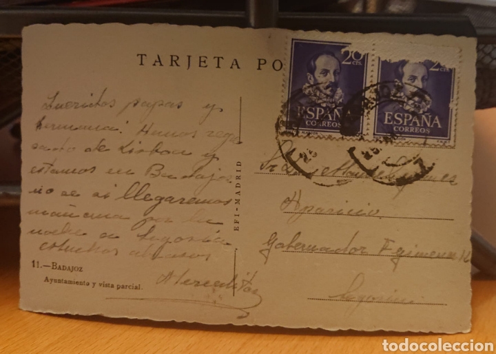 Postales: Postal Badajoz. Escrita y circulada - Foto 2