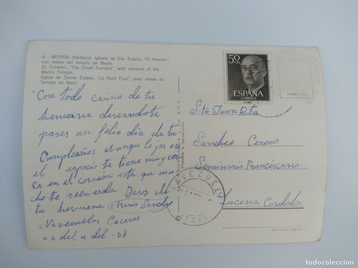 Postales: Postal Merida , iglesia de Sta Eulalia - Foto 2