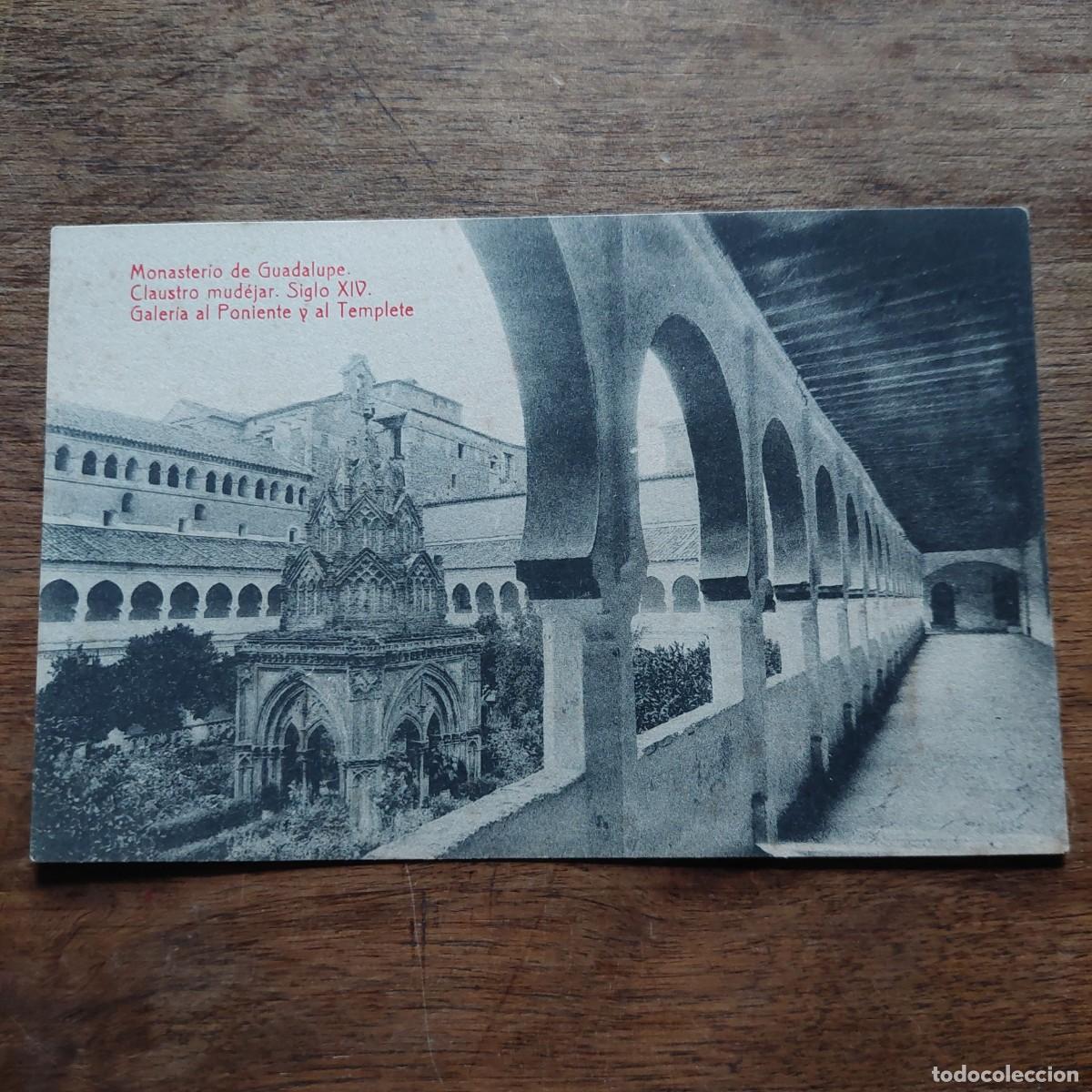 Postales: Antigua postal Monasterio Guadalupe - Foto 1
