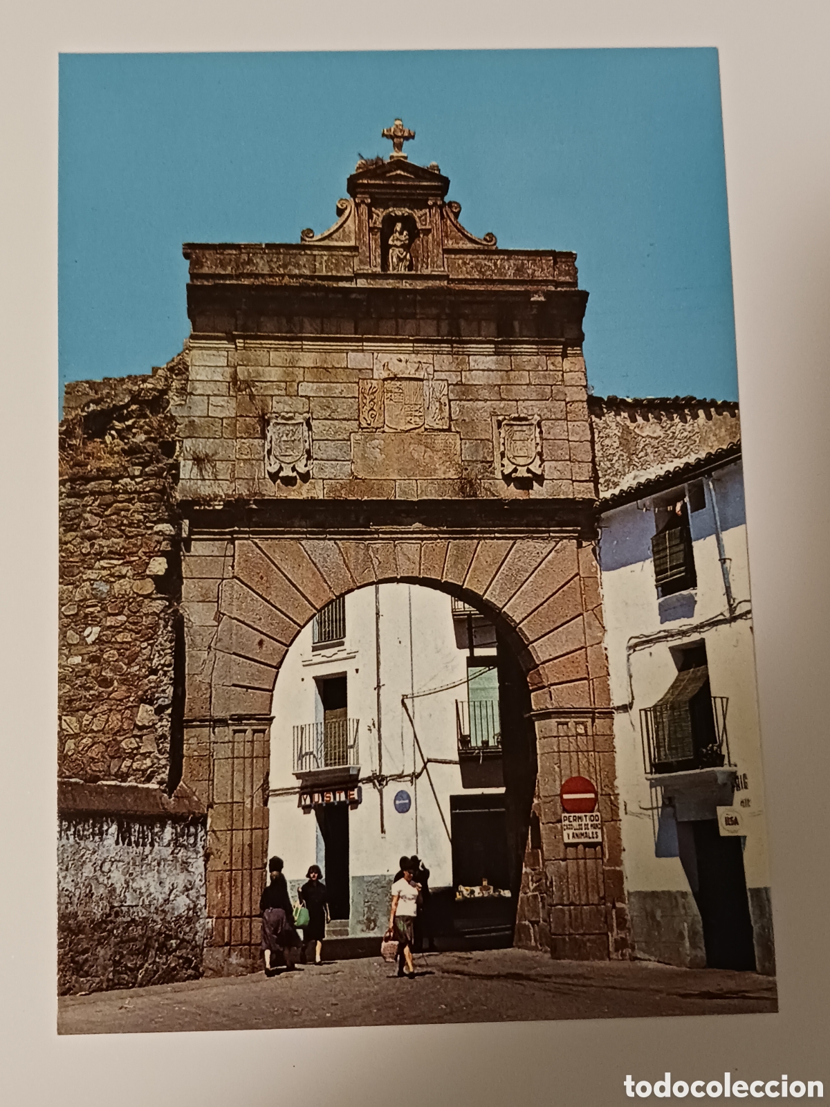 Postales: C&aacute;ceres, Plasencia, Puerta del Sol. - Foto 1