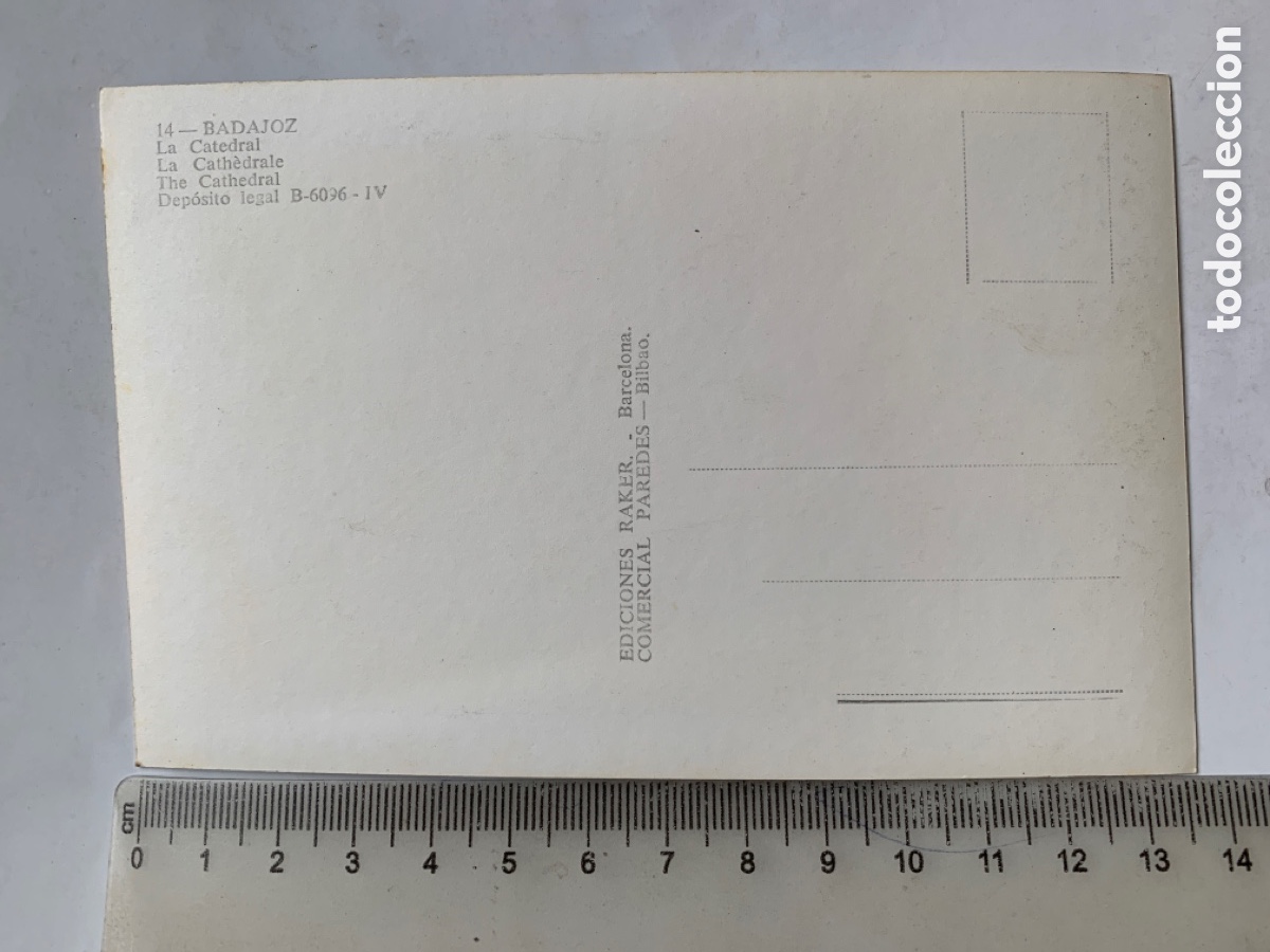 Postales: POSTAL. BADAJOZ. LA CATEDRAL. EDICIONES RAKER. - Foto 2
