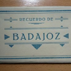 Postales: BADAJOZ. RECUERDO DE BADAJOZ. BLOC DE 15 POSTALES. ED. M. ARRIBAS. SELLO MEDINA.