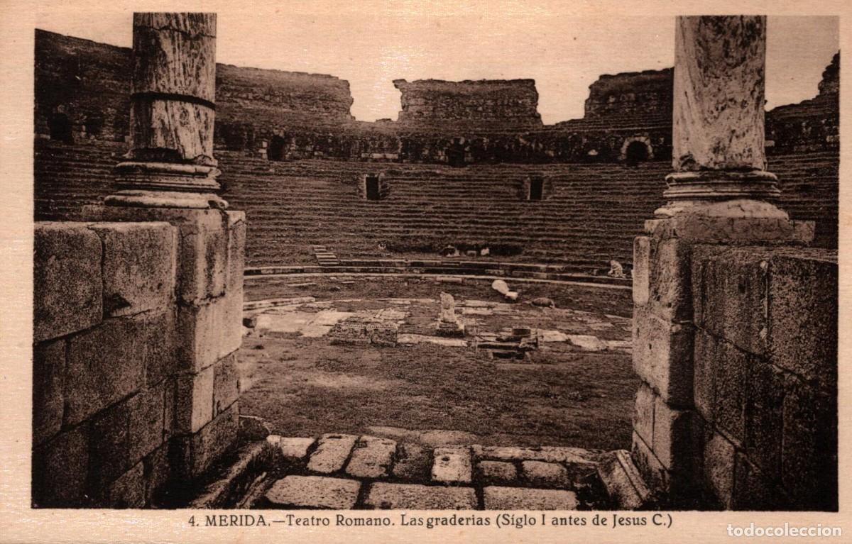 Postales: Merida teatro romano las graderias sin circular - Foto 1