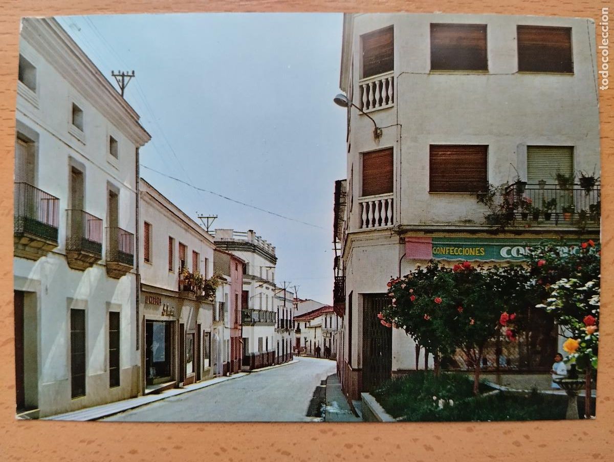 Postales: Miajadas. Caceres. Calle Queipo de Llano Ed Postal Inter n&ordm;4. 1969.