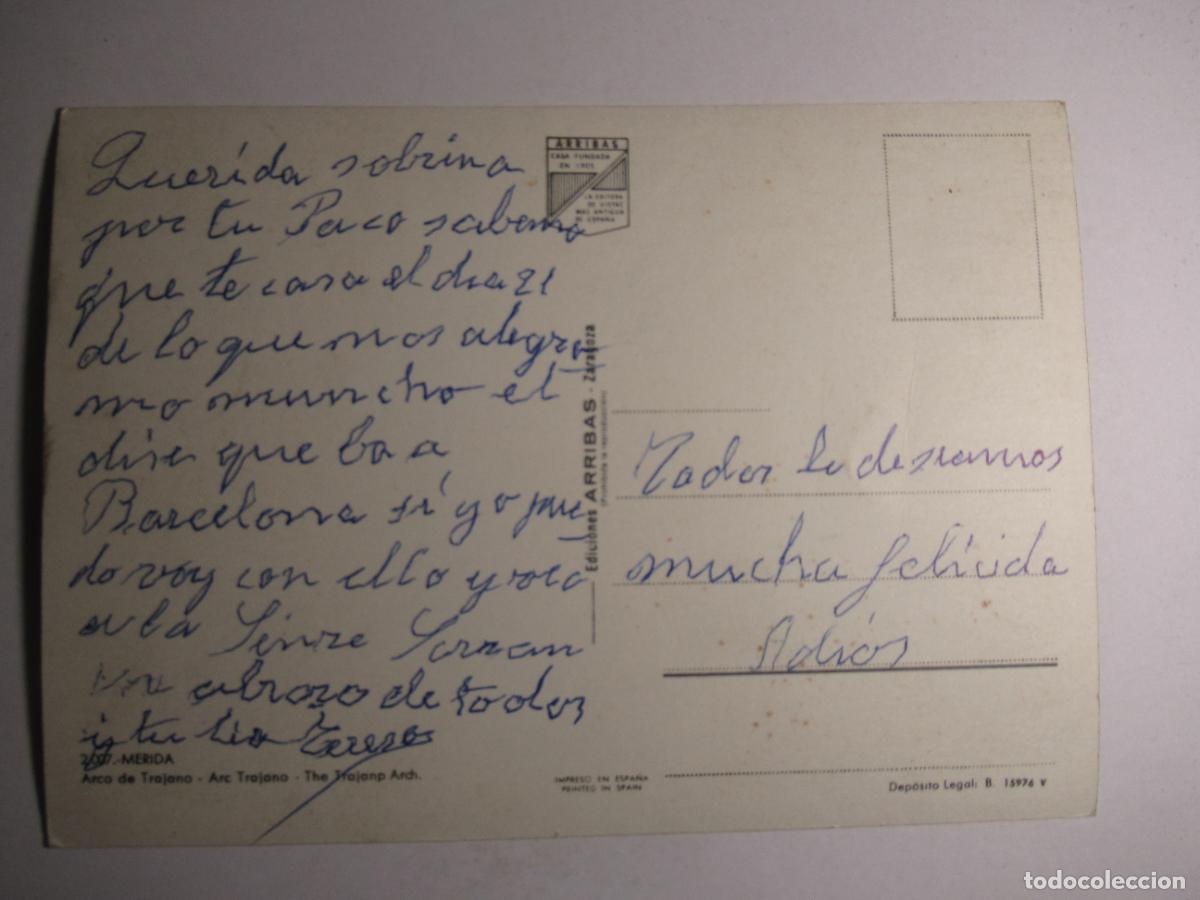 Postales: M&eacute;rida - Arco de Trajano - Foto 2