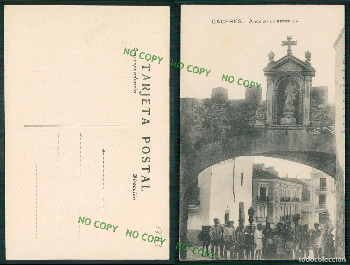 Cartoline: ESPANA - [OF #13883] - EXTREMADURA - C&Ccedil;�CERES - ARCO DE LA ESTRELLA - MUY ANIMADO