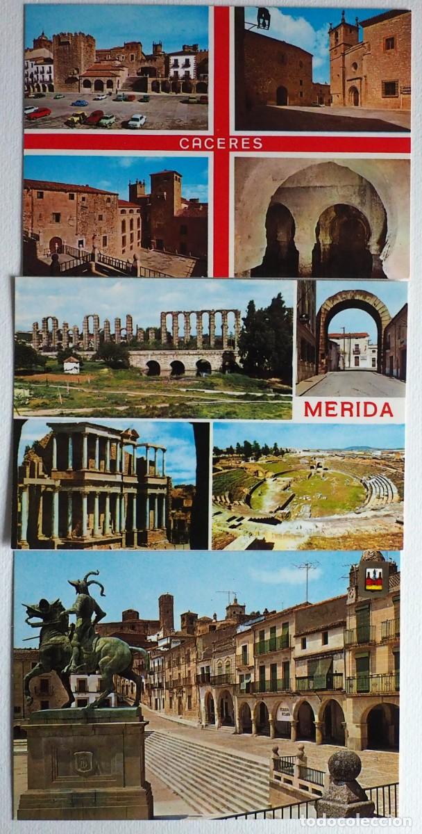 Postales: LOTE DE 3 POSTALES DE CACERES - Foto 1