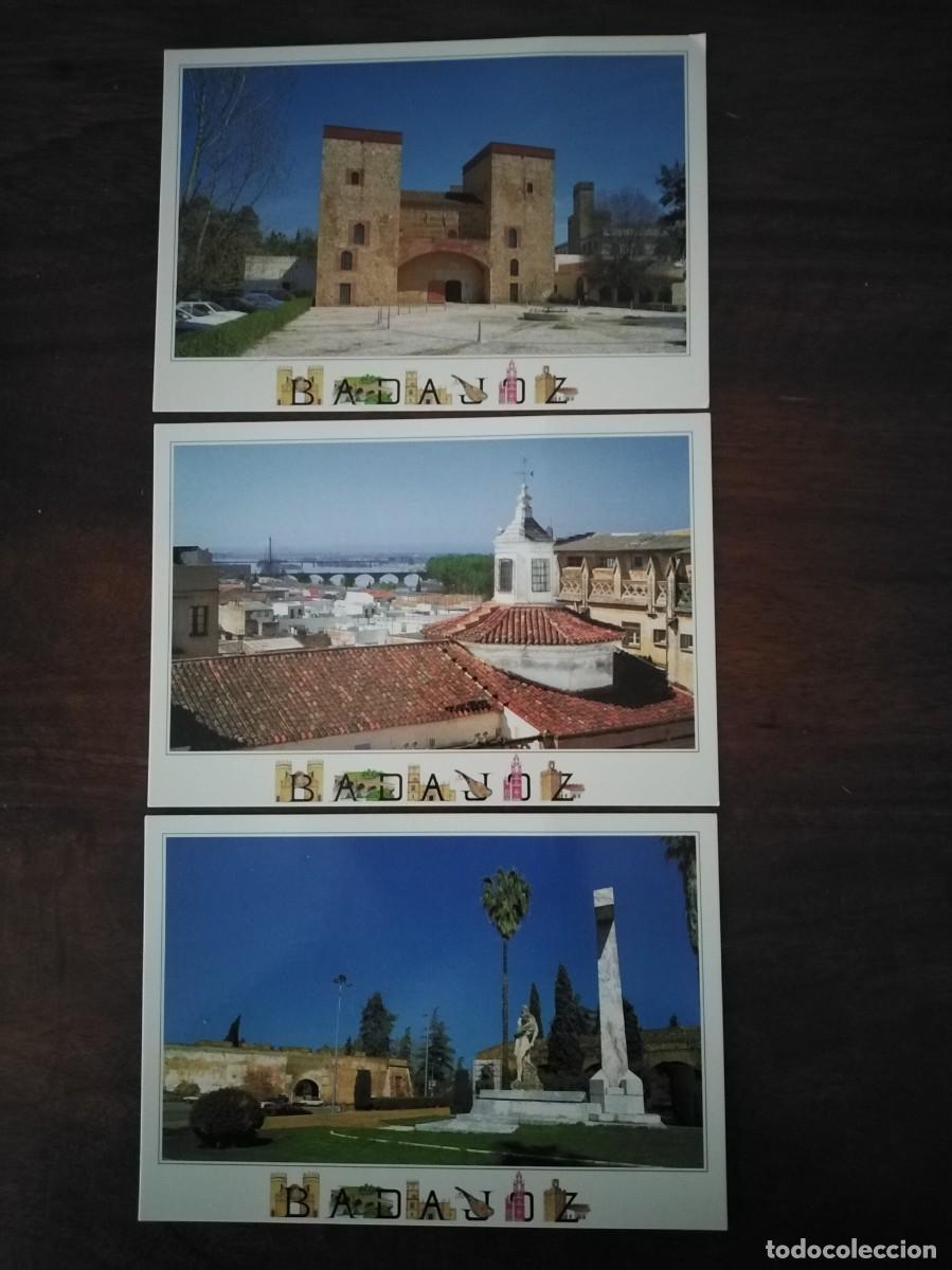 Postales: 3 postales de Badajoz sin circular. Ediciones AM. - Foto 1