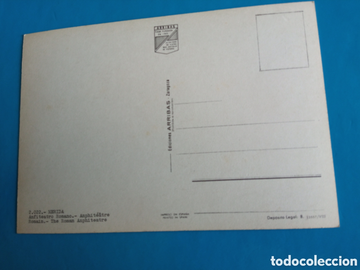 Postales: M&eacute;rida, Anfiteatro romano, Ediciones Arribas - Foto 2