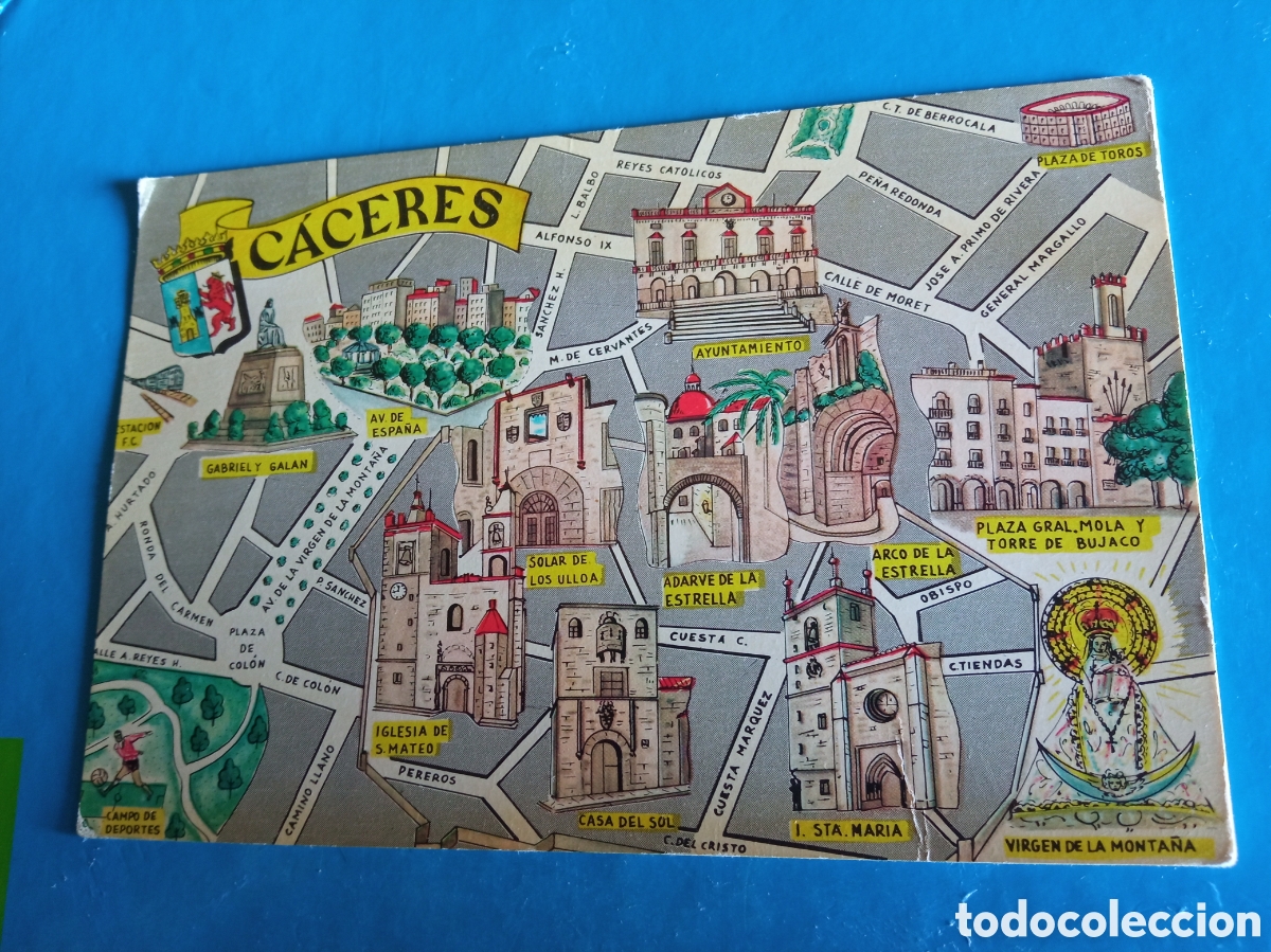 Postales: Antigua postal de C&aacute;ceres - Foto 1