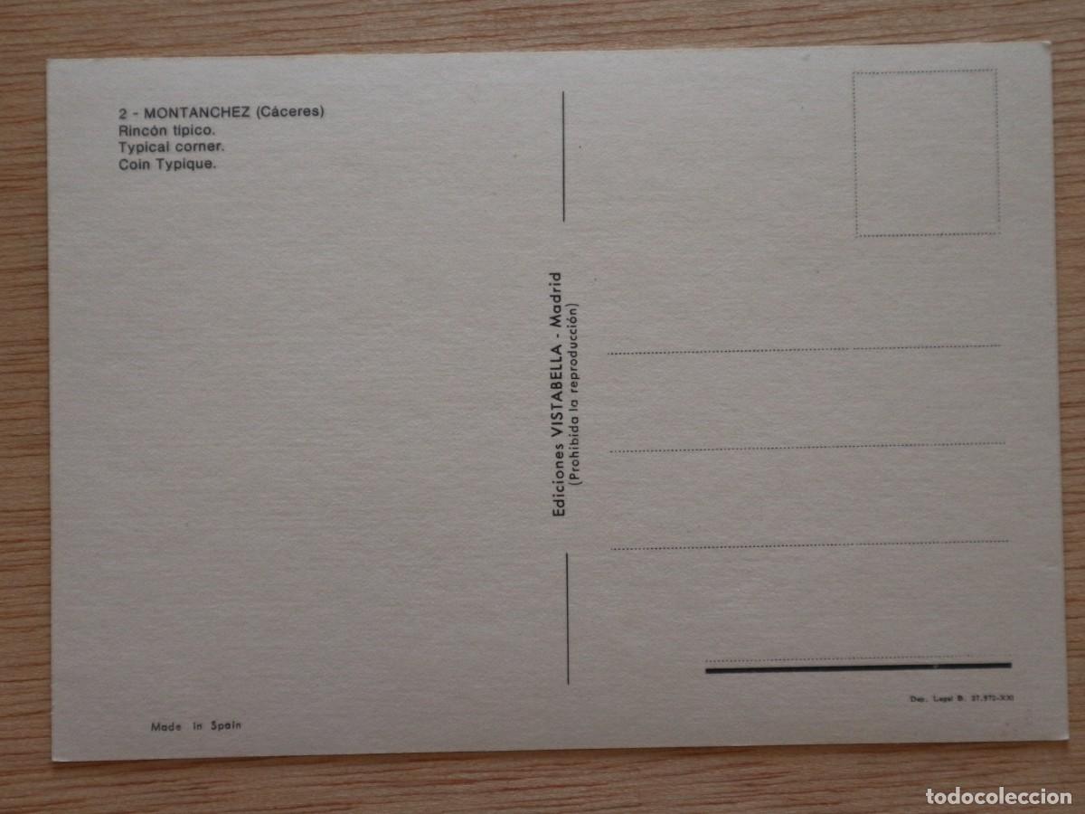 Postales: POSTAL MONTANCHEZ CACERES RINCON TIPICO - Foto 2